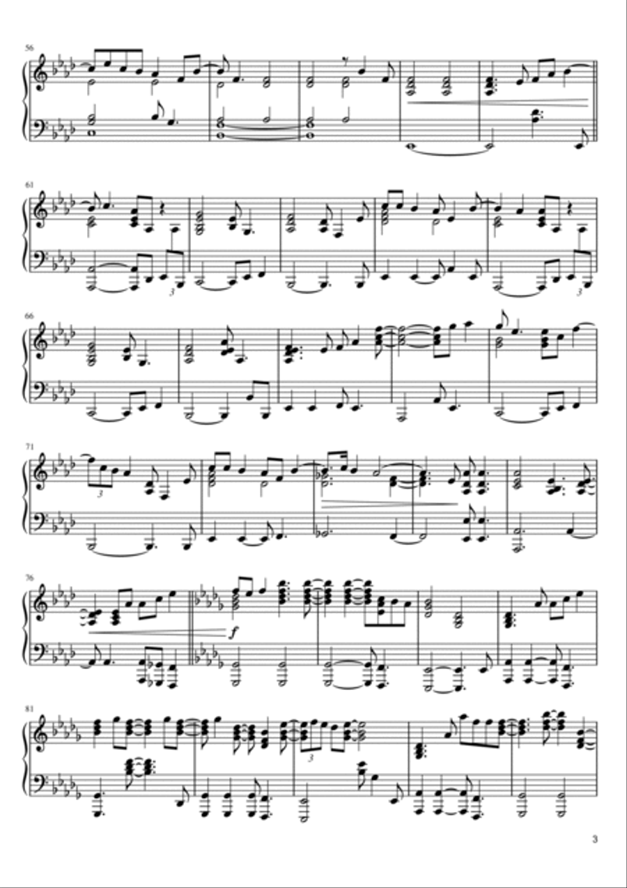 Easy Piano Solo scores gallery preview page 3