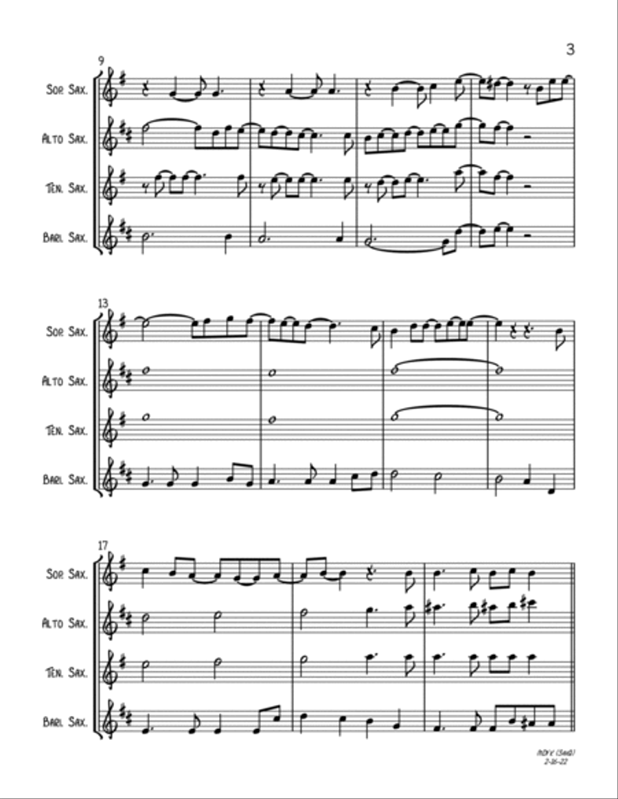 Mary, Did You Know? Woodwind Quartet scores gallery preview page 3