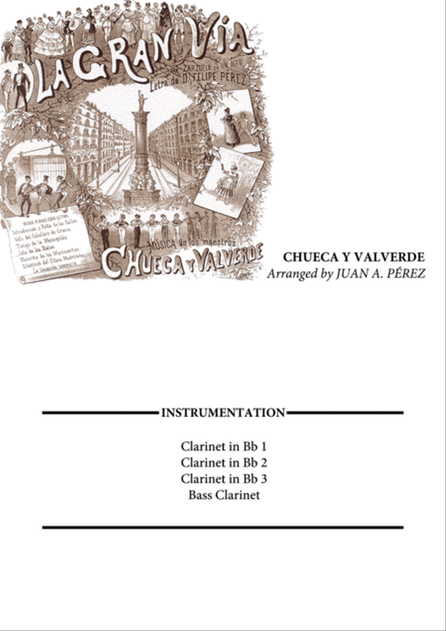 La Gran Vía Clarinet Quartet scores gallery preview page 1