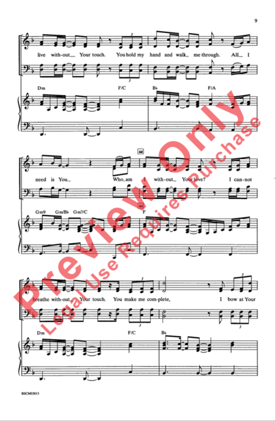 Who Am I - SATB 4-Part scores gallery preview page 9