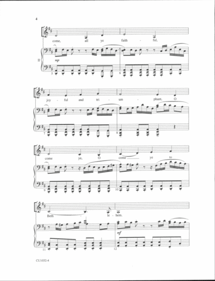 O Come, All Ye Faithful - SSAA - Forrest SSAA scores gallery preview page 3