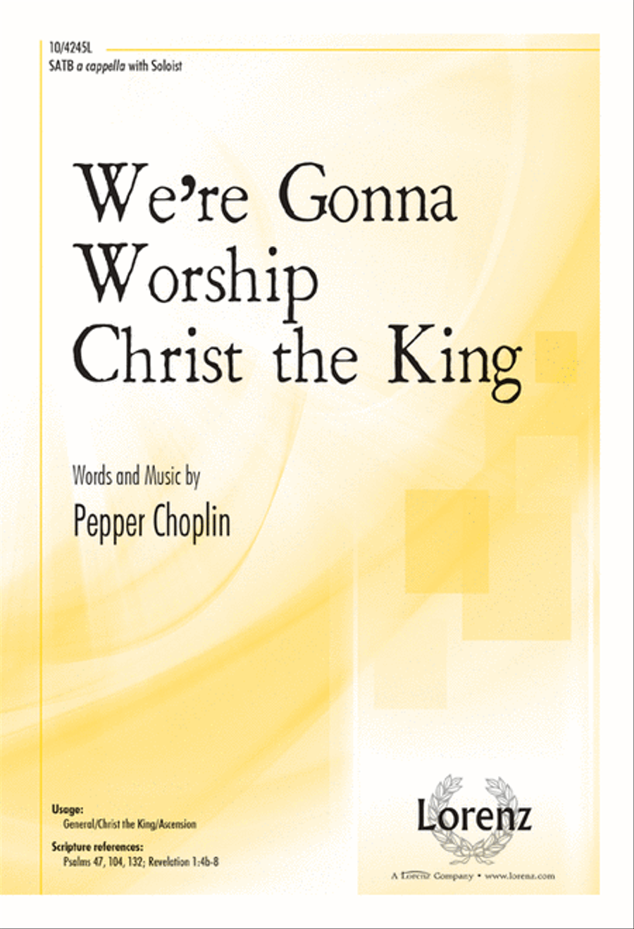 We're Gonna Worship Christ the King 4-Part scores gallery preview page 1