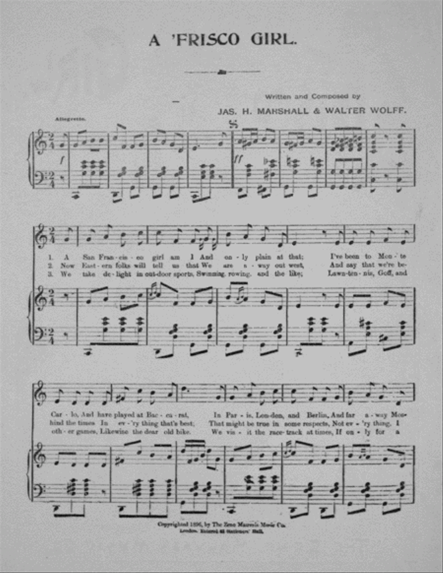 A Frisco Girl Voice scores gallery preview page 2