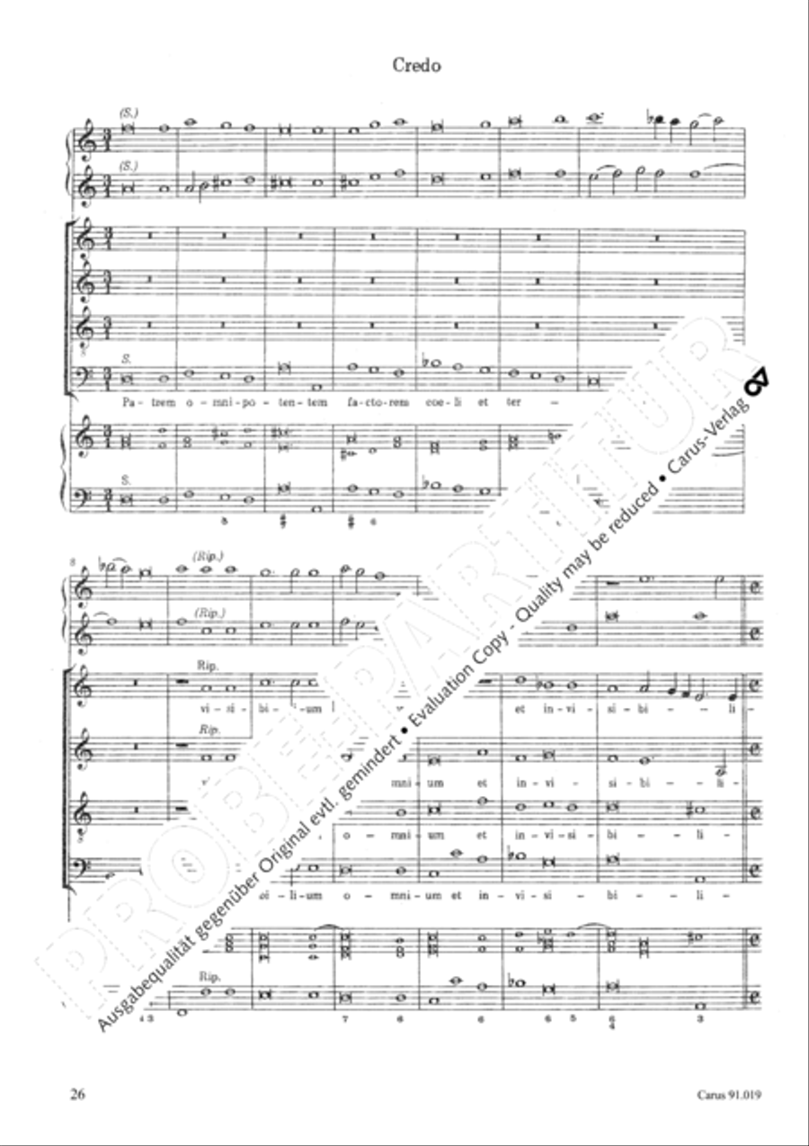 Non sine quare 4-Part scores gallery preview page 29