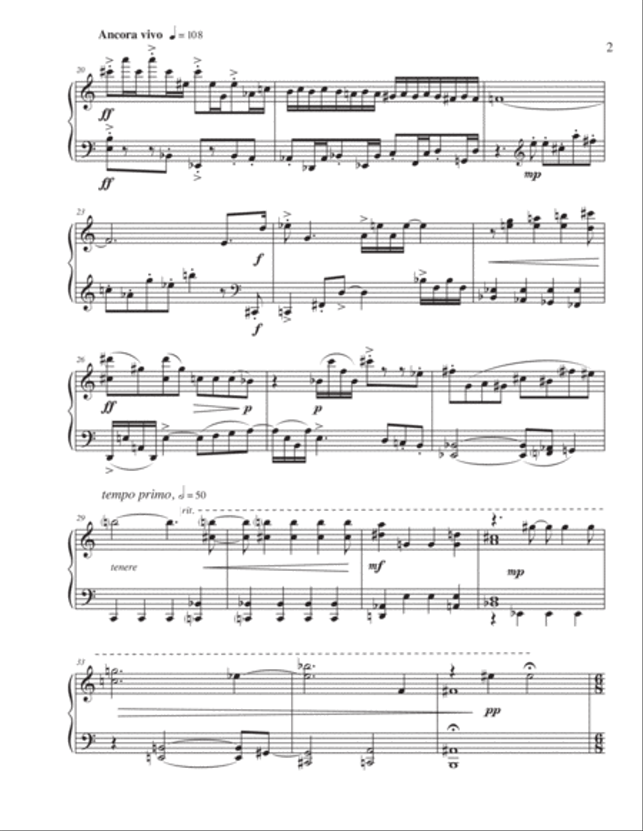 Petite Sonatine for Solo Piano (2015) Piano Solo scores gallery preview page 4