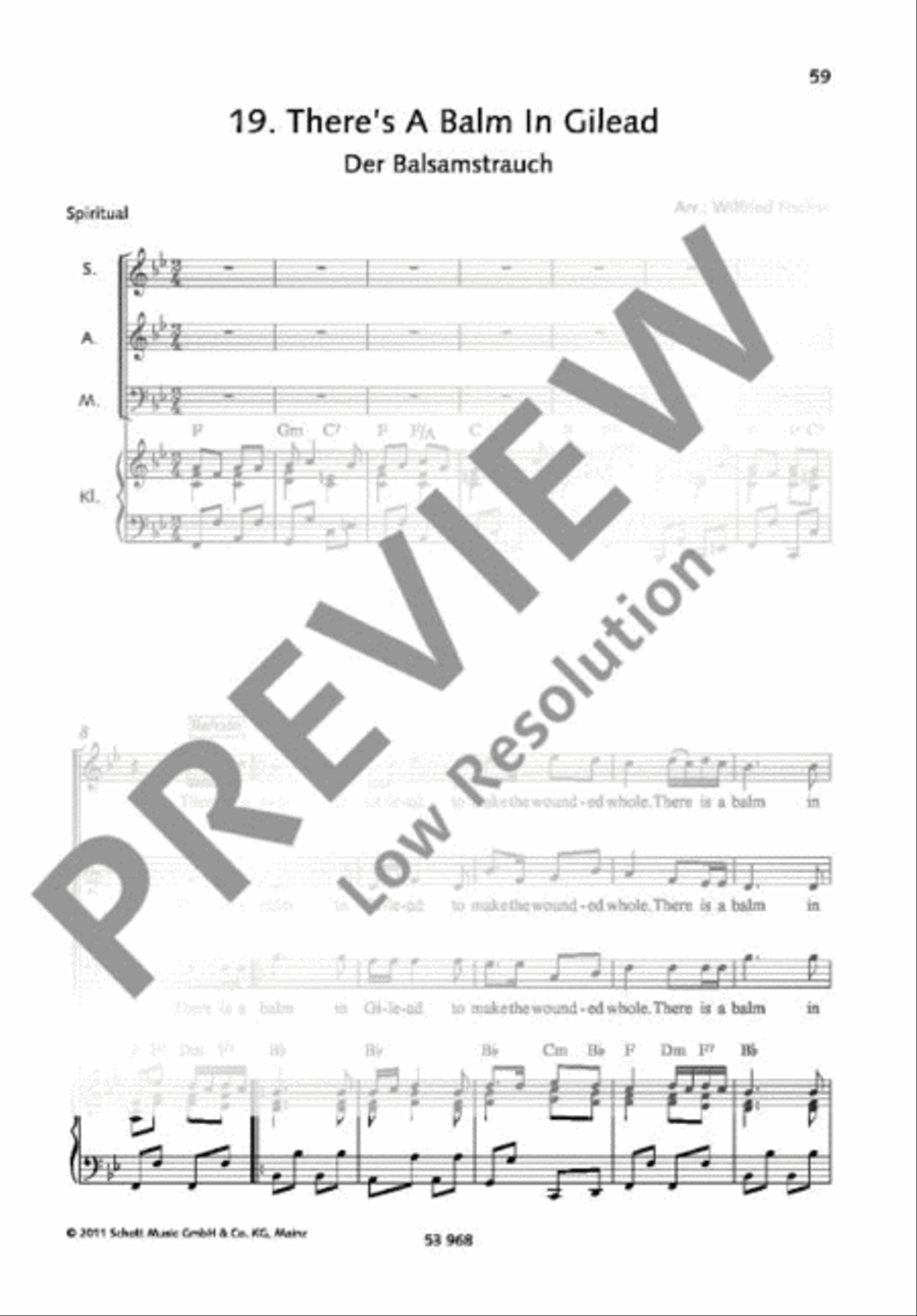 There's Is A Balm In Gilead 3-Part scores gallery preview page 2