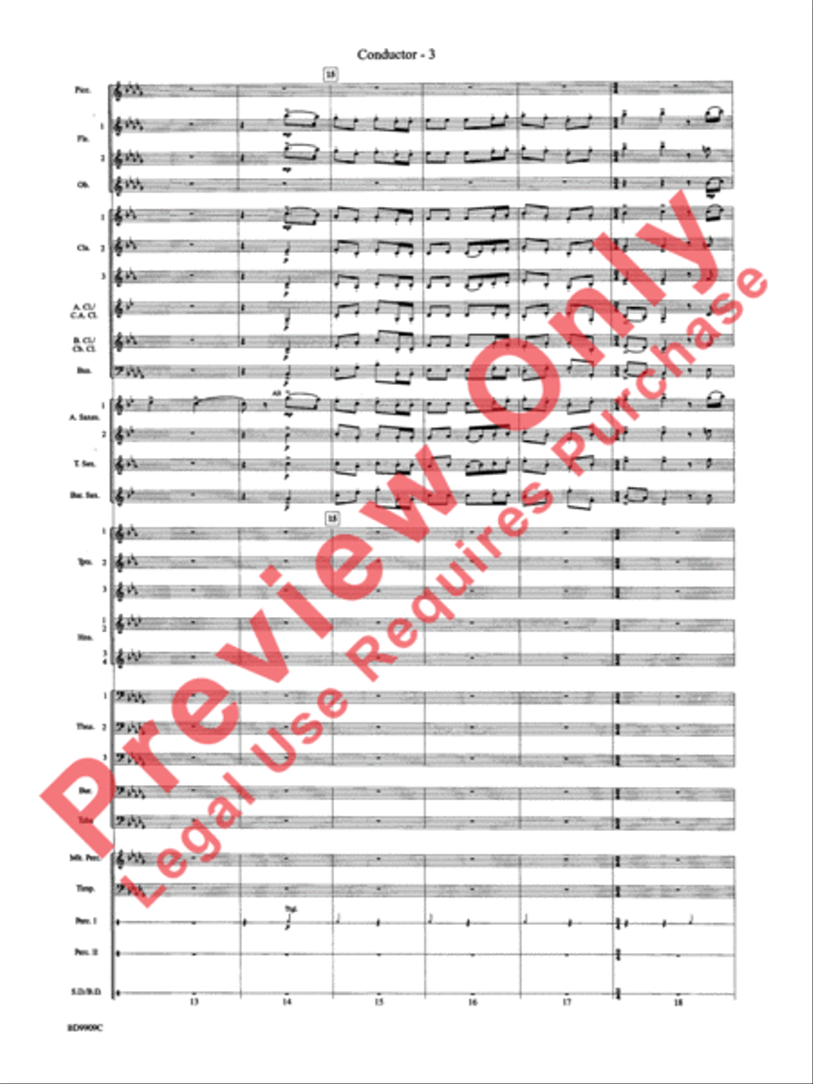 I'm Seventeen Come Sunday Concert Band scores gallery preview page 6