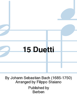 Book cover for 15 Duetti