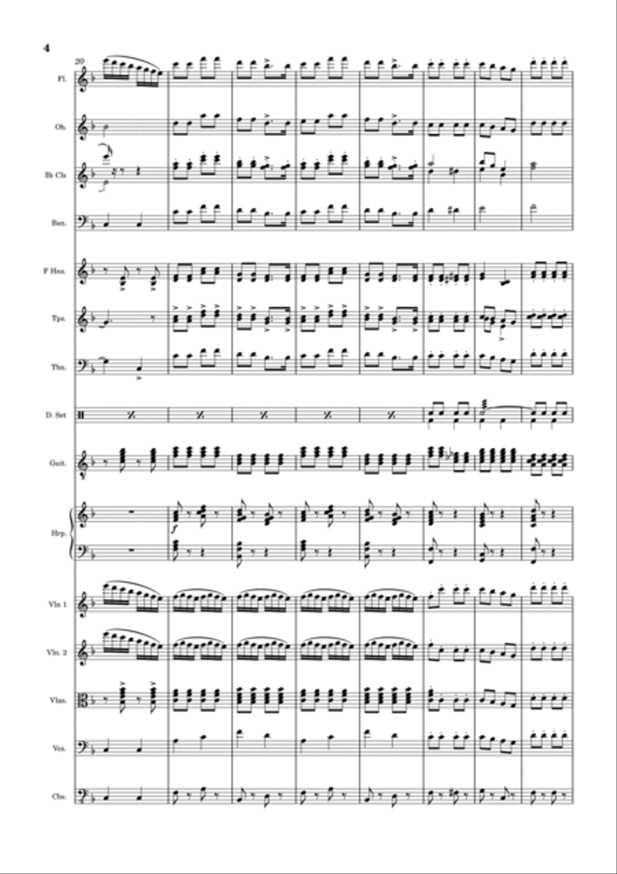 Overture - Oklahoma! Full Orchestra scores gallery preview page 4