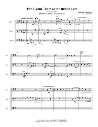 Two Hymn-Tunes of the British Isles (Cello Trio/Cello Choir)