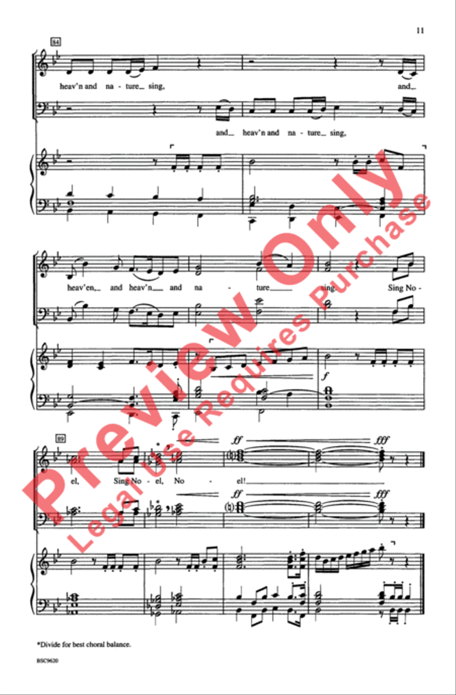 Tidings! 4-Part scores gallery preview page 10