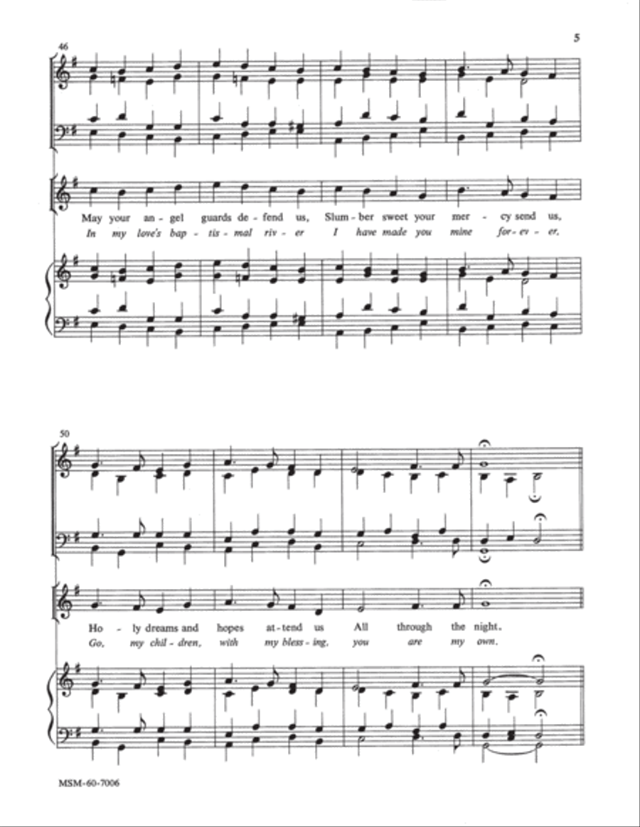 Go, My Children, with My Blessing God, Who Made the Earth and Heaven Choir scores gallery preview page 5