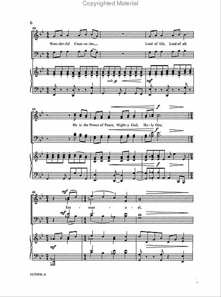 Emmanuel 4-Part scores gallery preview page 3