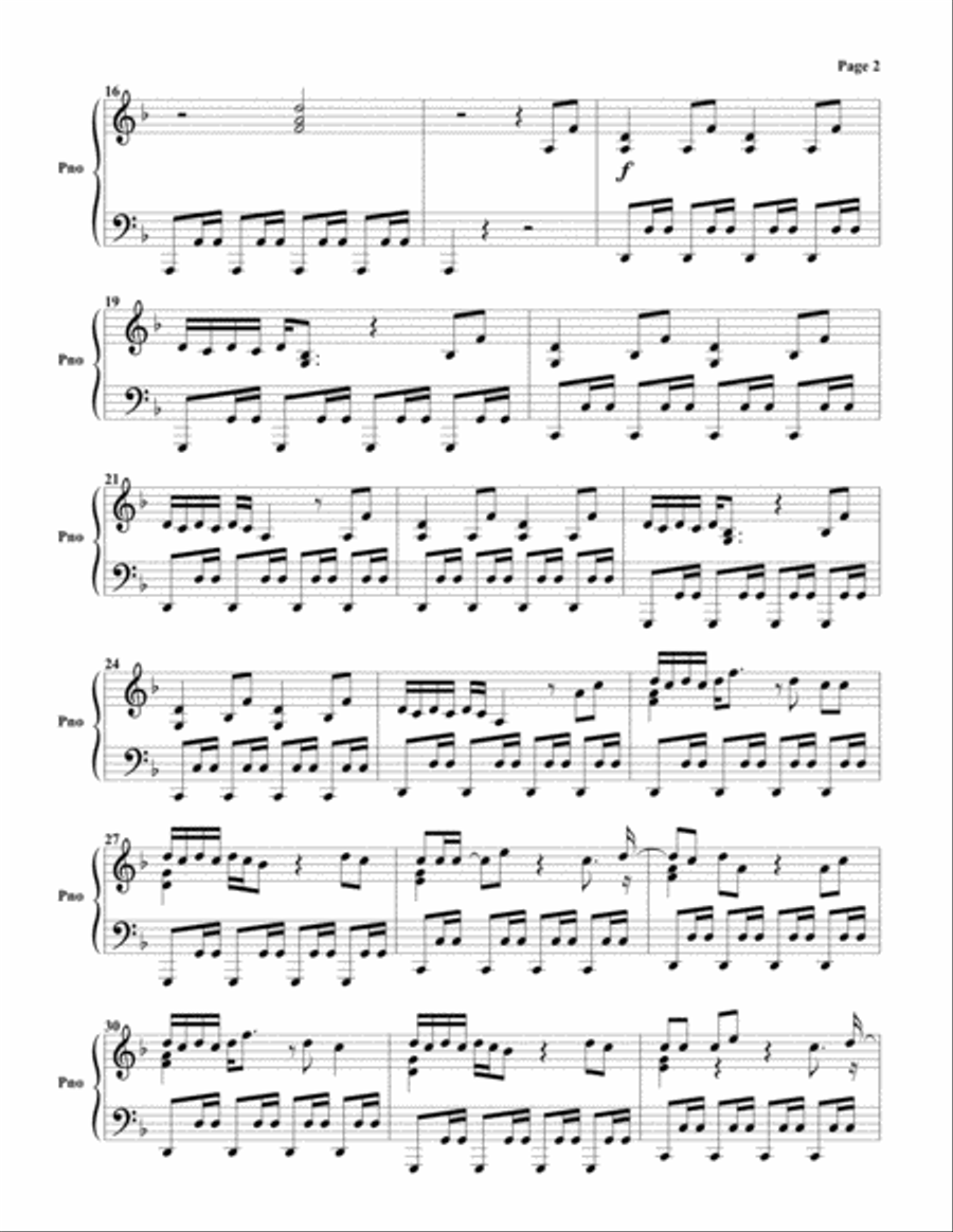 Brother Louie - Mix 98 Piano Solo scores gallery preview page 2