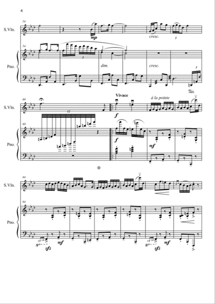 A Gypsy Lament String Duet scores gallery preview page 4