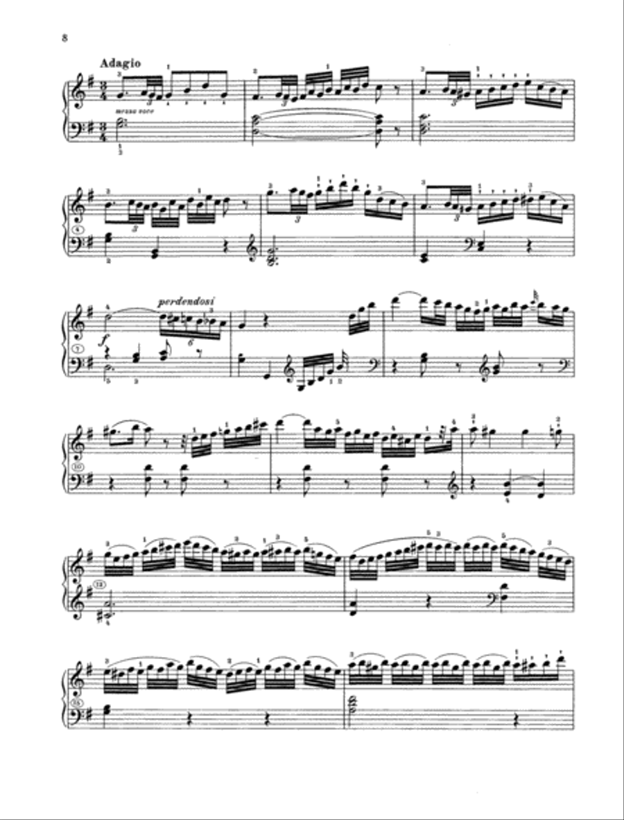 Sonata E minor, Hob. XVI:34 Piano Solo scores gallery preview page 6