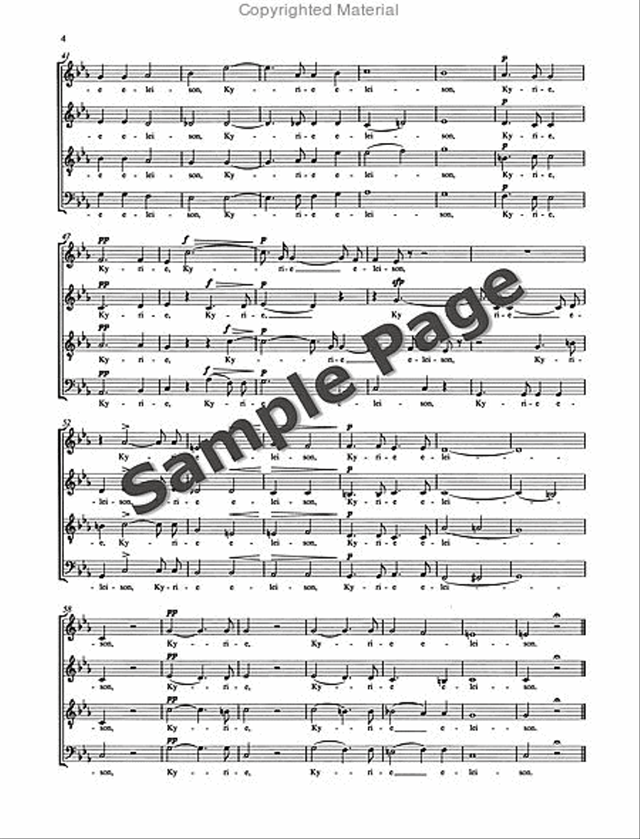 Missa Sacra Op. 147 4-Part scores gallery preview page 5