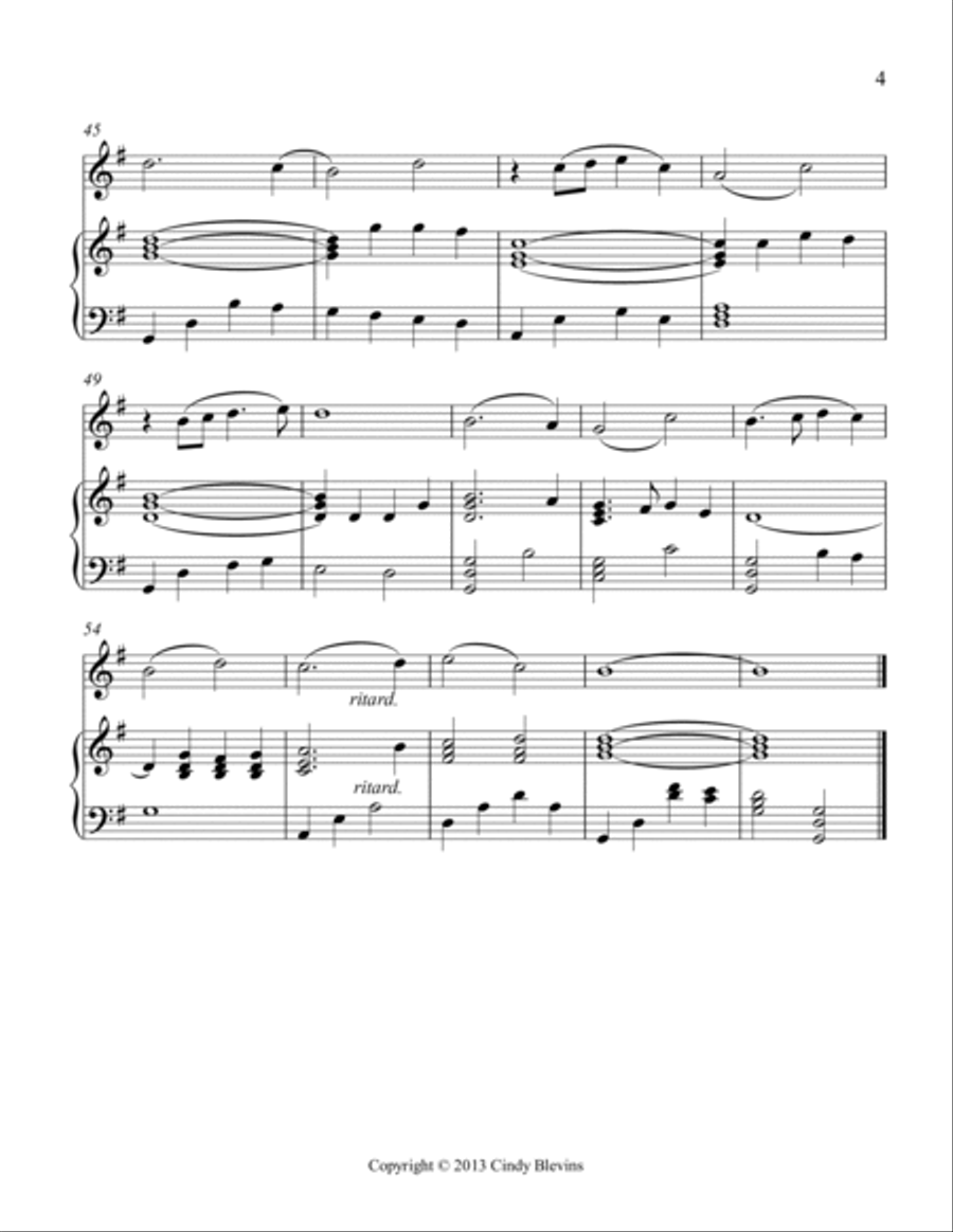 How Great Thou Art, for Piano and Violin Violin Solo scores gallery preview page 5