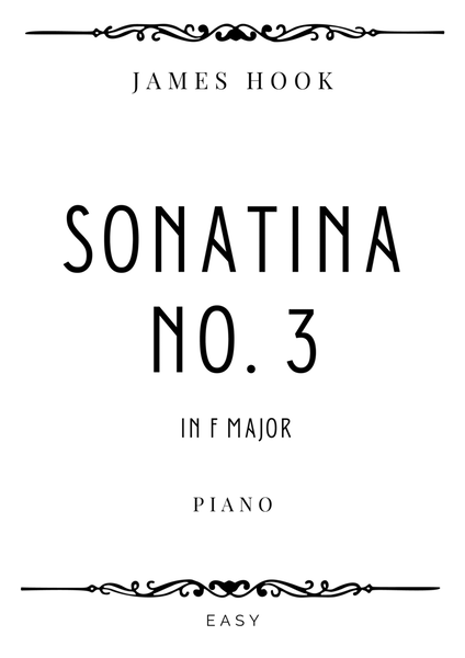 Hook - Sonatina No. 3 in F Major - Easy image number null