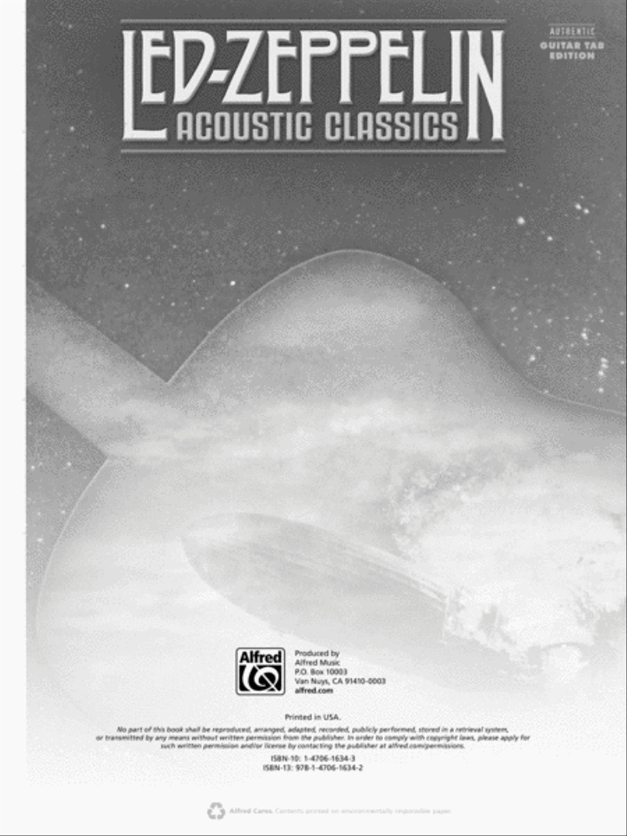 Led Zeppelin -- Acoustic Classics Acoustic Guitar scores gallery preview page 5