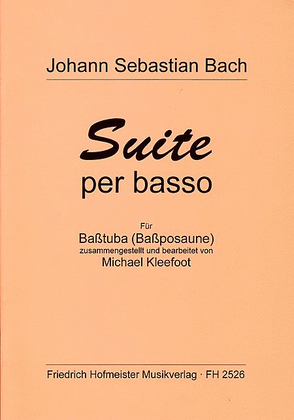 Book cover for Suite per basso