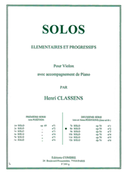 Solo elementaire et progressif No. 8 Op. 70 No. 2