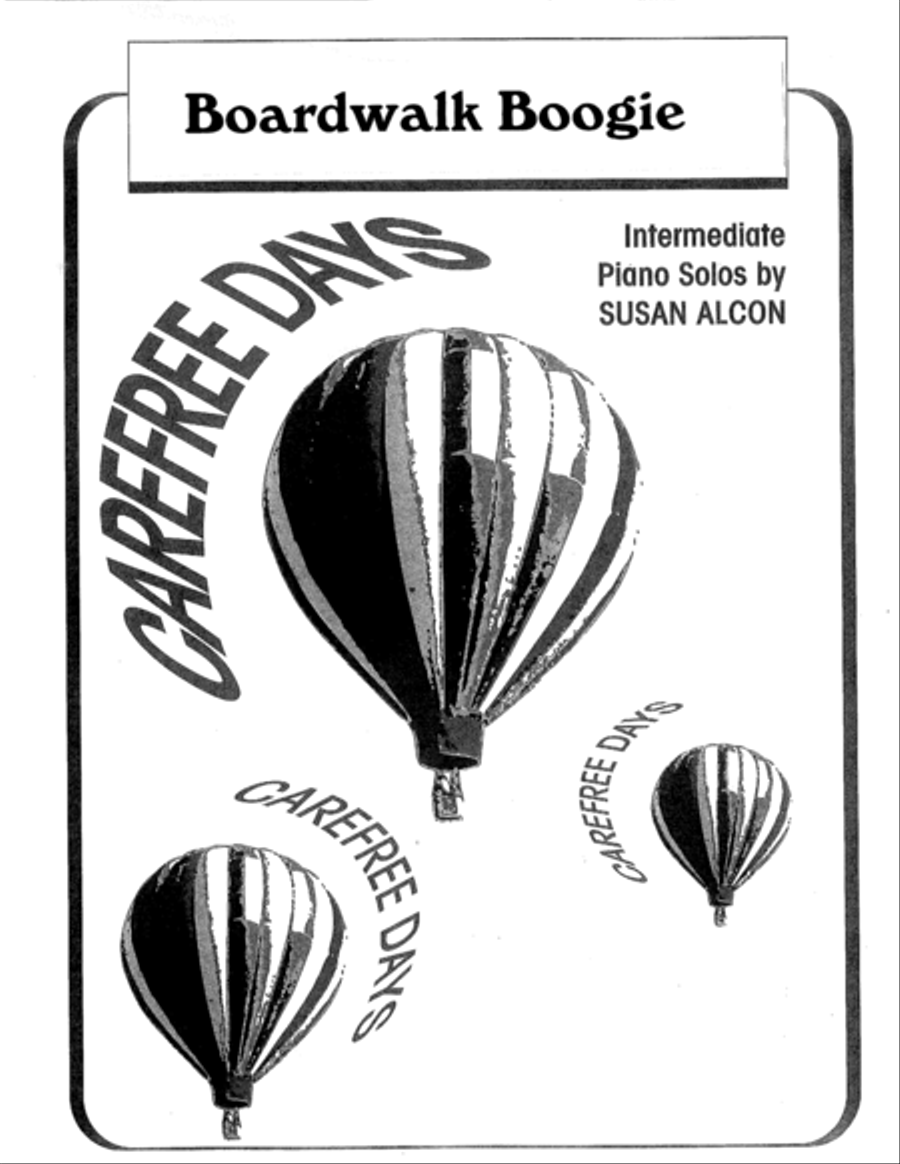 Boardwalk Boogie from Carefree Days by Susan Alcon Piano Solo scores gallery preview page 1