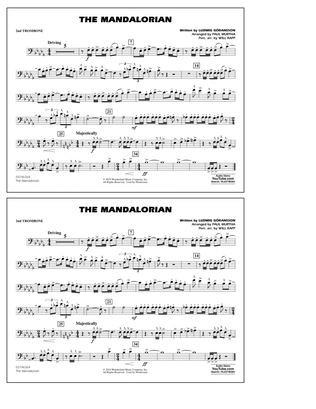 The Mandalorian (from Star Wars: The Mandalorian) (arr. Paul Murtha) - 2nd Trombone