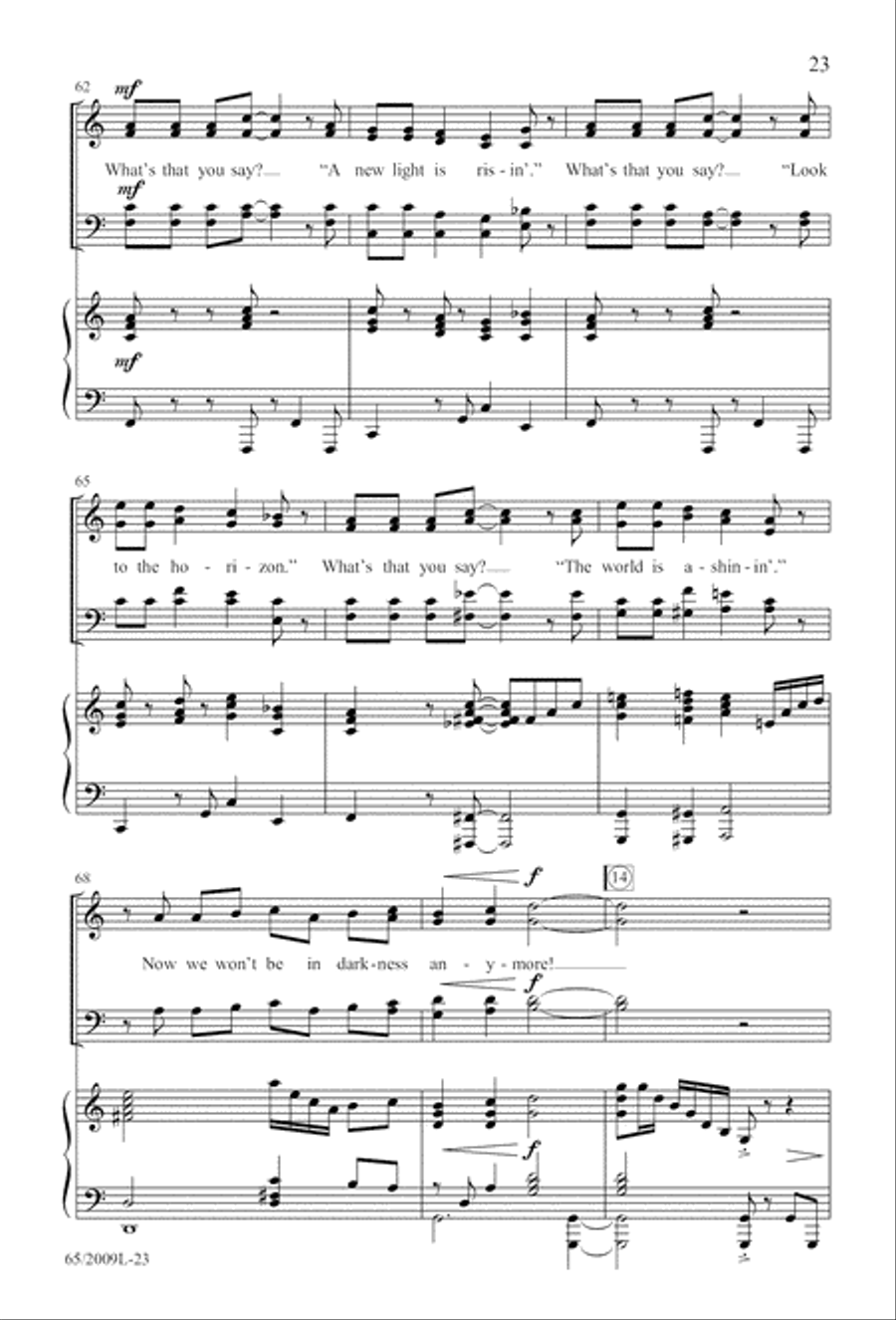 Rise Up! A New Light A-Comin’ 4-Part scores gallery preview page 24