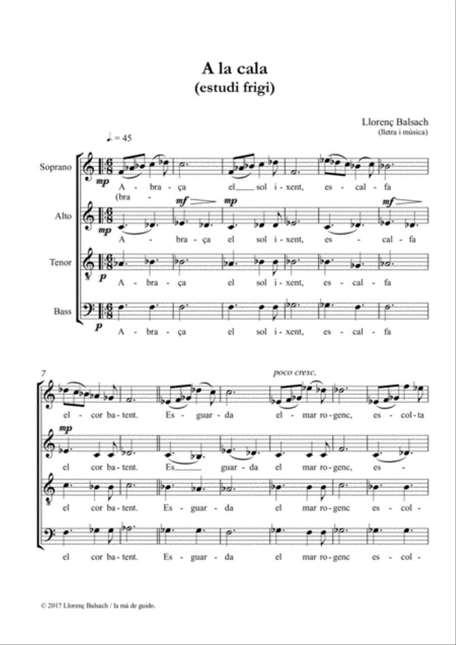 A la cala 4-Part scores gallery preview page 2