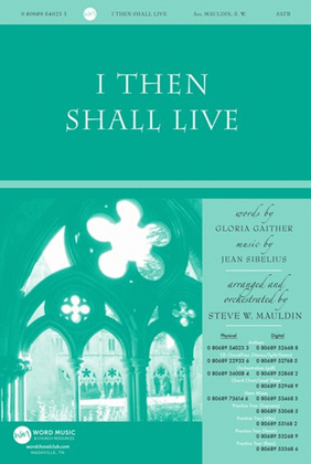 Book cover for I Then Shall Live - CD ChoralTrax
