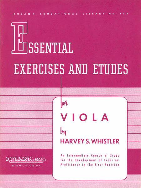 Viola Studies And Collections - Essential Exercises And Etudes