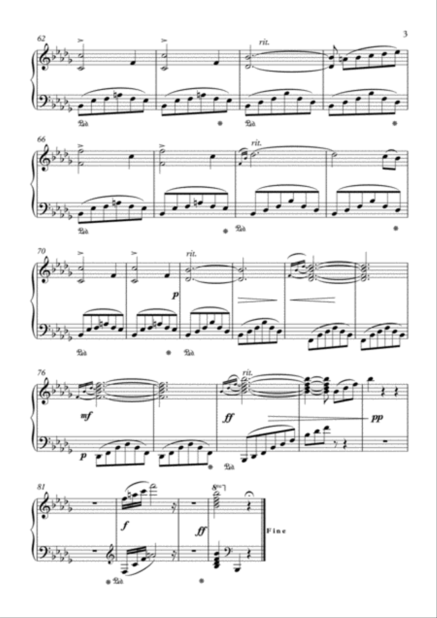 Advanced Piano Masterpieces for solo piano 19th century Romances Piano Solo scores gallery preview page 3