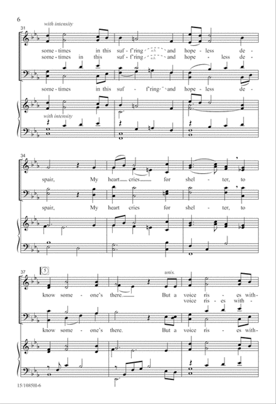 Inscription of Hope 4-Part scores gallery preview page 7