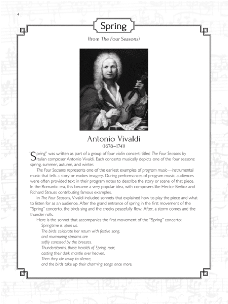 Easy Classical Themes Instrumental Solos for Strings String Orchestra scores gallery preview page 4