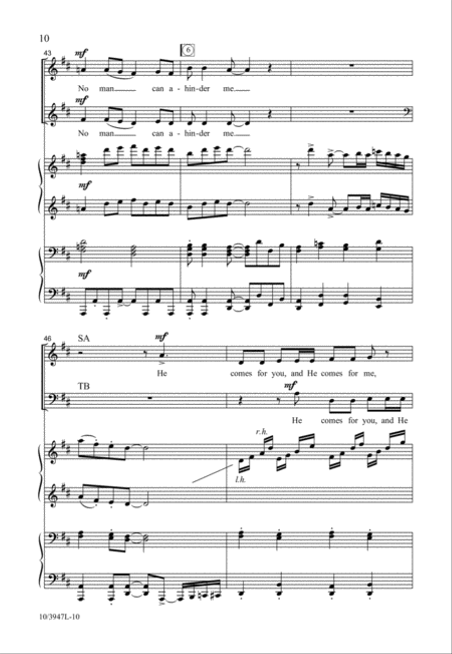 Ride On, King Jesus 4-Part scores gallery preview page 10