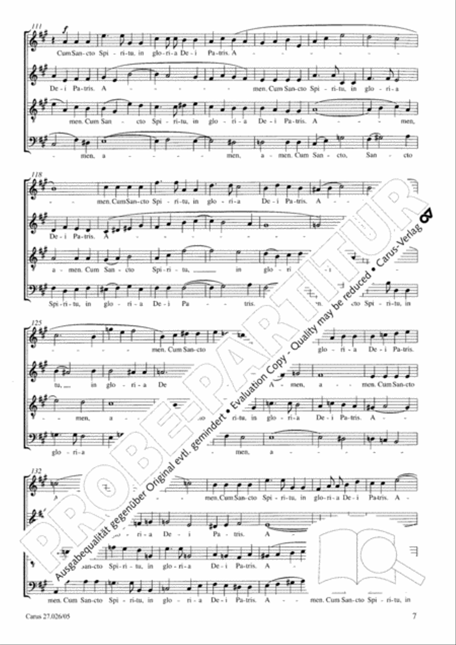 Mass in A minor Mass in A minor 4-Part scores gallery preview page 8