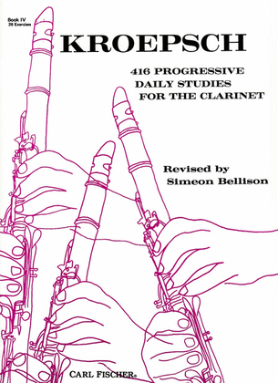 Book cover for 416 Progressive Daily Studies For the Clarinet