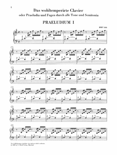 Prelude and Fugue in C Major BWV 846 (from The Well-Tempered Clavier, Part I)