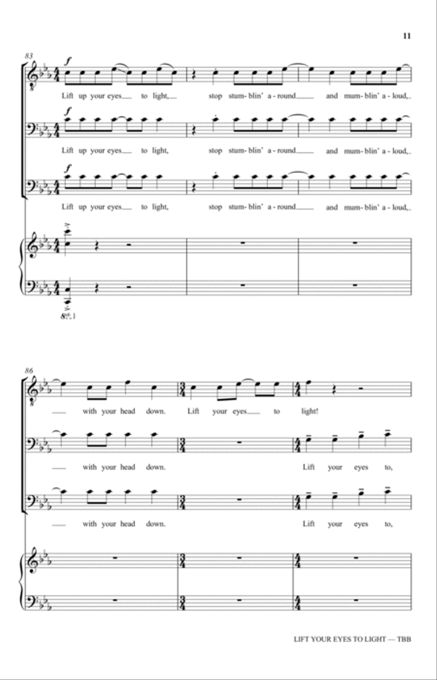 Lift Your Eyes To Light Lift Your Eyes To Light 3-Part scores gallery preview page 11