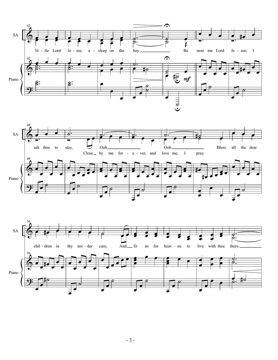 Noel: A Christmas Medley (Vocal Duet) Piano scores gallery preview page 3