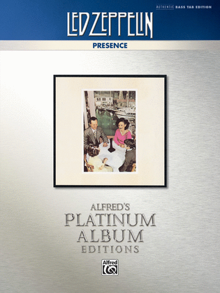 Book cover for Led Zeppelin -- Presence Platinum Bass Guitar