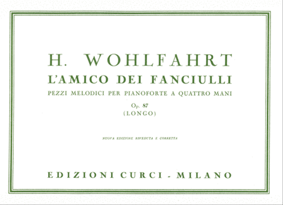 L'amico dei fanciulli L'amico dei fanciulli Piano Duet scores gallery preview page 1