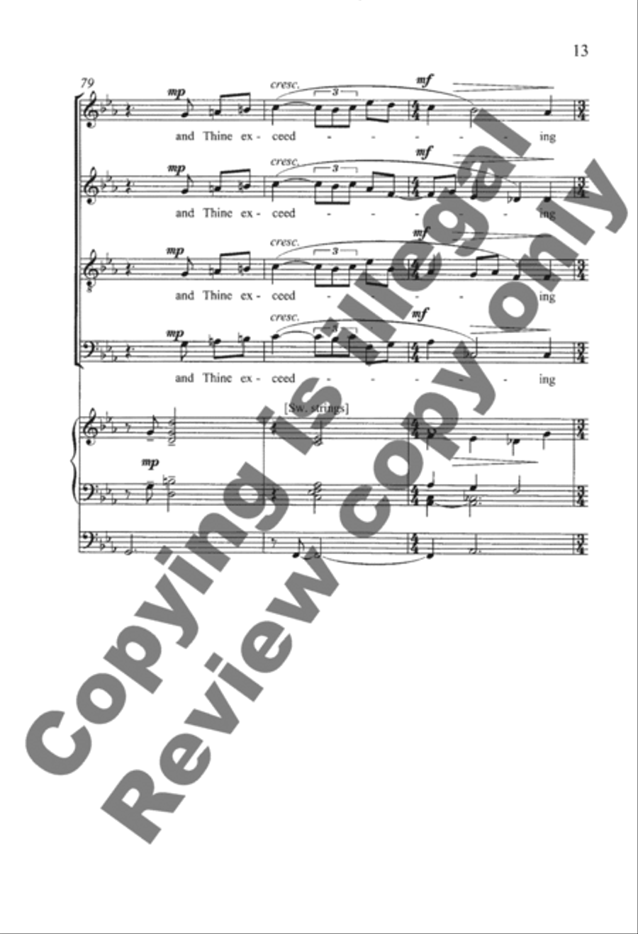 Thee Will I Praise Thee Will I Praise 4-Part scores gallery preview page 26
