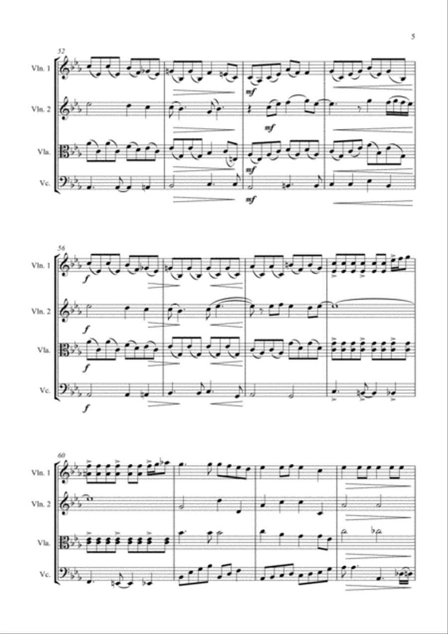 Bridge Over Troubled Water Bridge Over Troubled Water String Quartet scores gallery preview page 5