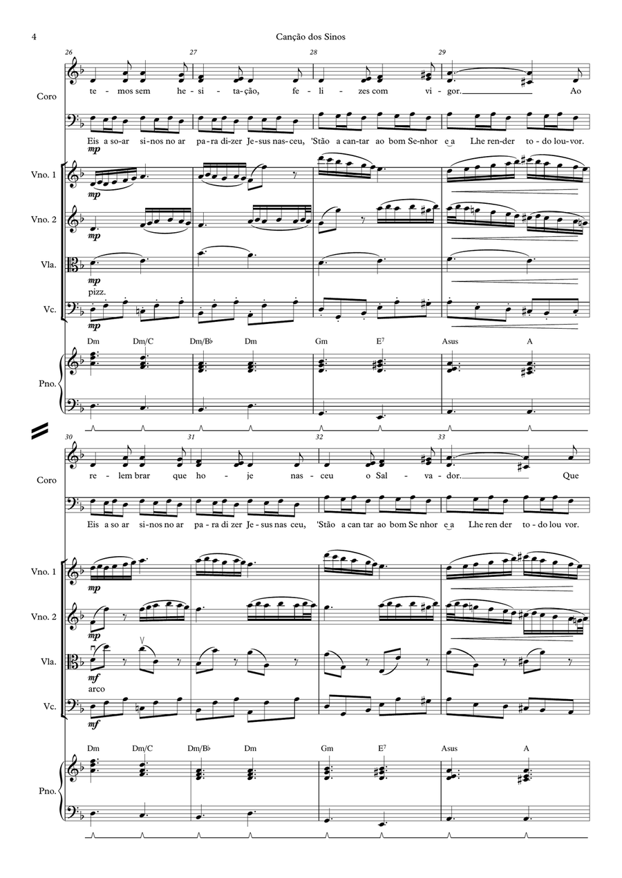 Canção dos Sinos - Coral - Camerata Choir scores gallery preview page 4