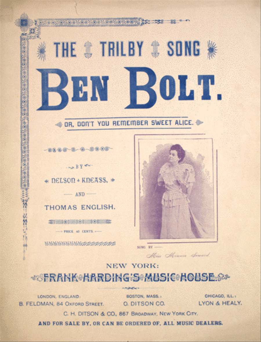 Ben Bolt. The Trilby Song Voice scores gallery preview page 1