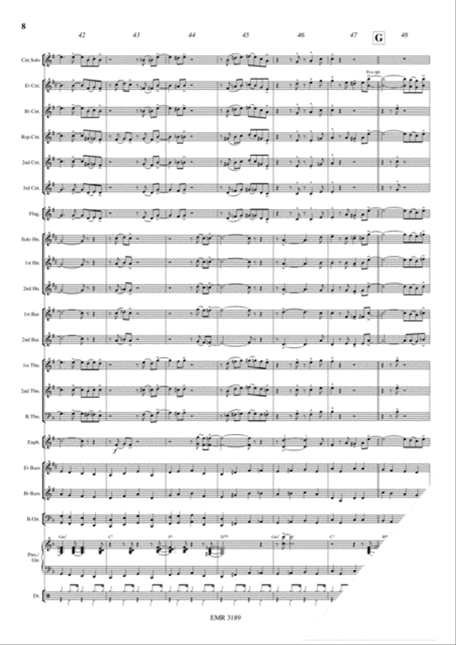 A Trumpeter's Pleasure A Trumpeter's Pleasure Brass Band scores gallery preview page 9
