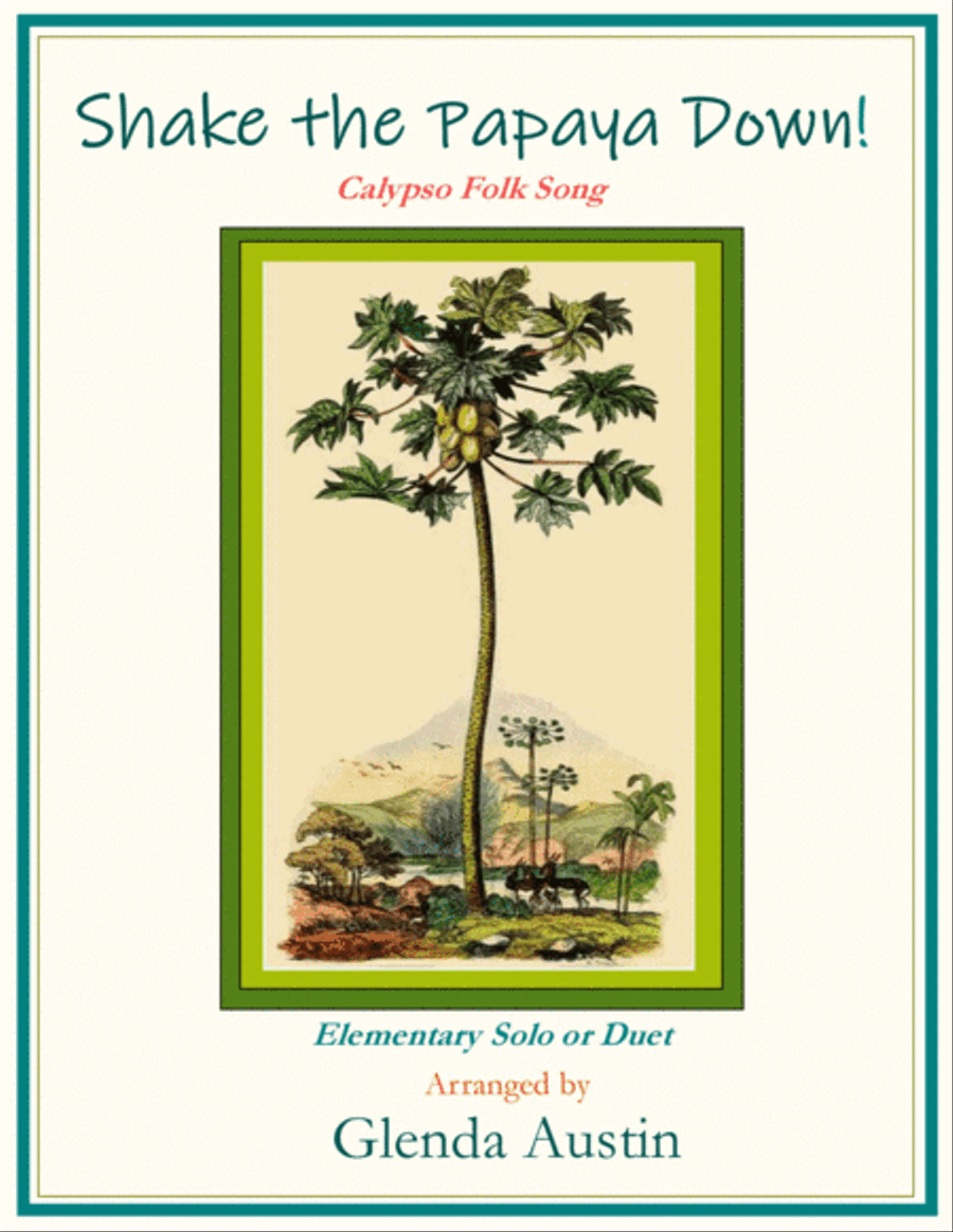 Shake the Papaya Down! Shake the Papaya Down! Easy Piano scores gallery preview page 1