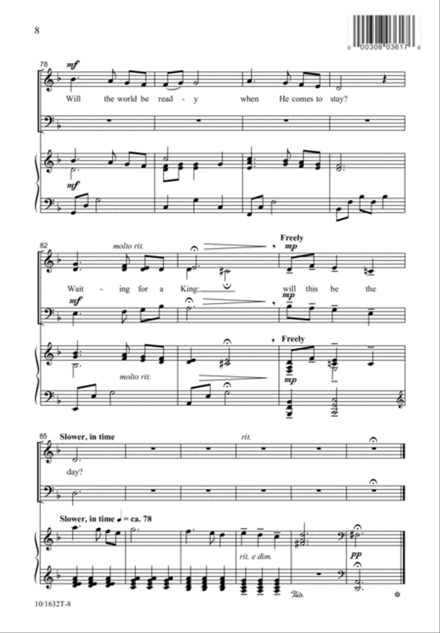 Waiting for a King Waiting for a King 4-Part scores gallery preview page 9